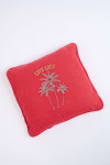 Orama Coco Pink Embroidered Cushion Cover - 2