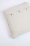Orama Palm Ecru Linen Cushion Cover - 3