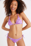 Slip bikini con bandane lilla Rico & Lina Benita - 1