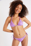 Slip bikini con bandane lilla Rico & Lina Benita - 4