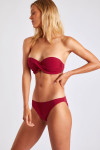 Maillot de bain 2 pièces bordeaux SAKATA & DUCA BOTANY - 5