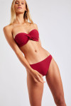 Maillot de bain 2 pièces bordeaux SAKATA & DUCA BOTANY - 1