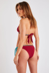 Costume due pezzi bordeaux delicato WAKO & SIMA BOTANY - 2