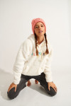 BRADLEY YAMASKA off-white oversized fleece sweatshirt - 4