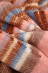 Kacie Palanga pink and brown striped scarf