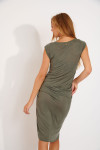 Caraiva Juliana khaki tied t-shirt dress - 5