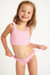 Bikini rosa para niña Mini Peanuts Retro