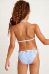 M TOPONE RETRO sky blue gingham 2 pieces swimsuit set