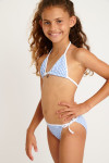 M TOPONE RETRO sky blue gingham 2 pieces swimsuit set