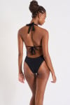 Costume intero nero con conchiglie SHELLINA BLACK - 2
