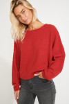 Jersey de lana roja FLOWN FREELANCE - 1