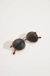 Brown round sunglasses for women LUNETTE BM26504