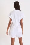 Robe chemise manches courtes blanche NATAL CHERYLL