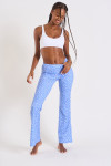 Pantaloni blu stampa ibisco Noelo Bloomgirl - 2