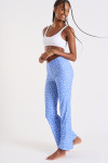 Pantaloni blu stampa ibisco Noelo Bloomgirl - 3