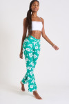 Pantaloni verdi stampa con fiore Noelo Islandgirl - 2