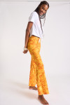 Pantaloni scampanati arancione tie-and-dye Noelo Smiledye - 4