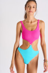 Scrunchy Roller one-piece twist swimsuit