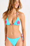 Traje de baño de dos piezas azul BRAROROXA HIBISUN - 2