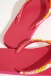 CALISUN SEASIDE fuchsia teenslippers met gekleurde kralen - 3
