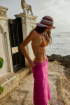 CIROLUMA MESHWORK two-piece terracotta swimsuit