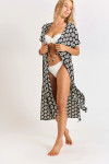 ELVIE SARONG long black kimono - 1