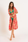 ELVIE SARONG long red kimono