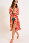 ELVIE SARONG long red kimono