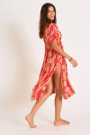 ELVIE SARONG long red kimono