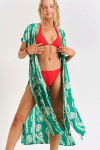 ELVIE SARONG long green kimono - 1