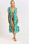 ELVIE SARONG long green kimono - 3
