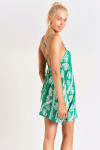 HEIVA SARONG short green beach dress - 1