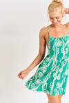 HEIVA SARONG short green beach dress - 4