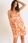 Korte strandjurk oranje HEIVA SARONG - 3