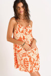 Korte strandjurk oranje HEIVA SARONG - 4