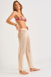 KISKA BEACHBLISS cream crochet trousers - 5