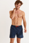 Bañador tipo short azul marino para hombre MANLY POOLSCAPE