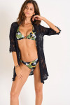Kimono de plage noir MIRIHI COCOBEACH - 4