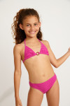 Maillot de bain 2 pièces fillette smockée fuchsia M ACACIA GROOVE