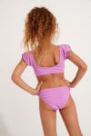 Bañador de 2 piezas fruncido rosa para niña BUNNY GROOVE