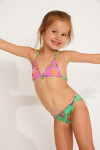 Set bikini 2 pezzi verde stampato per bambina M NALITA PINEAPPLEBAY