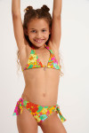 Bañador de 2 piezas con flores para niña PAWN WALLFLOWER