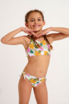Bañador de 2 piezas con estampado tropical blanco para niña PEANUTS TORTUGA