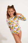 Girls' SPLASHY TORTUGA anti-UV swimsuit