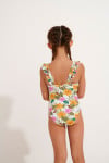Girls' TUNES TORTUGA tropical print swimsuit