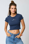 T-shirt blu OANA BASICALLY - 1