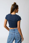 T-shirt blu OANA BASICALLY - 2