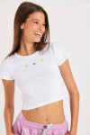 T-shirt bianco OANA BASICALLY - 3