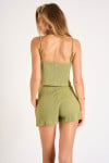 Top con spalline verde RAMA GOLDENRIB - 2