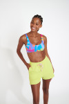 Pantaloncini da jogging gialli RAW BAYJOY - 3